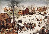 Pieter The Elder Bruegel Canvas Paintings - The Numbering at Bethlehem